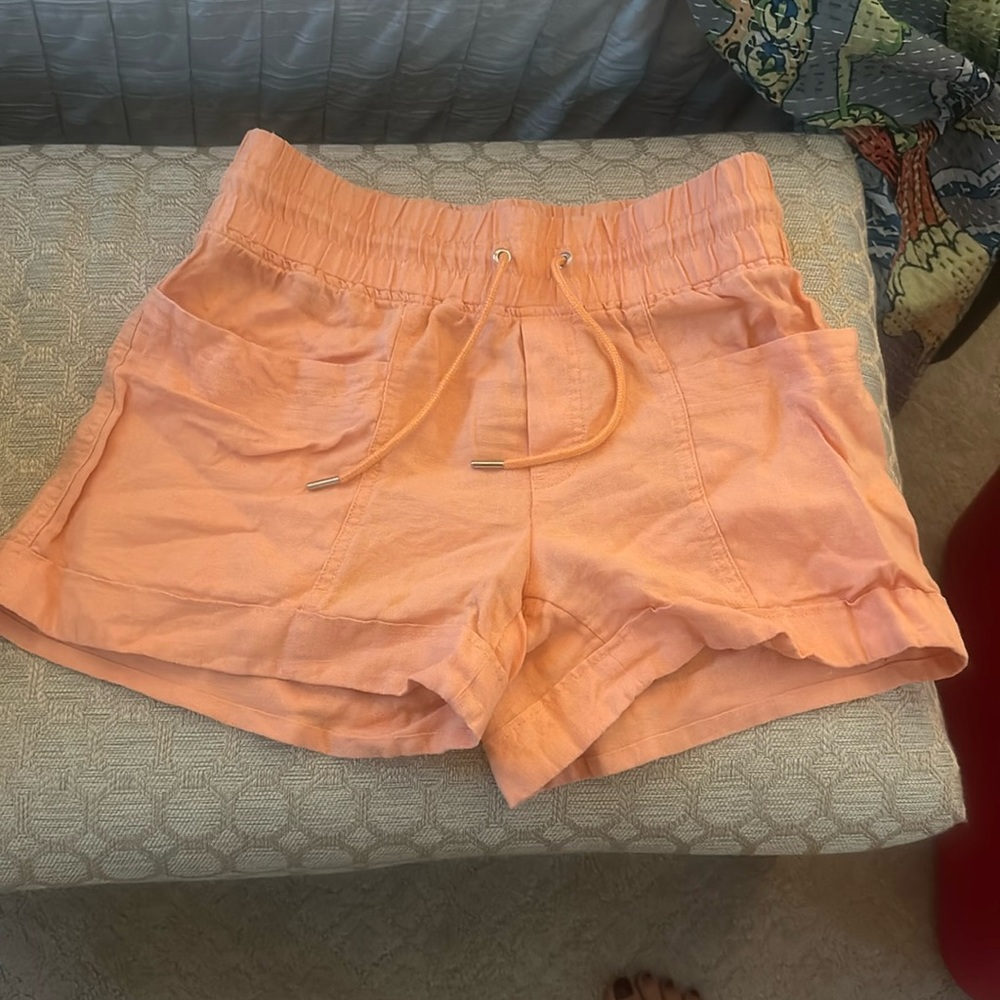 Athleta linen shorts